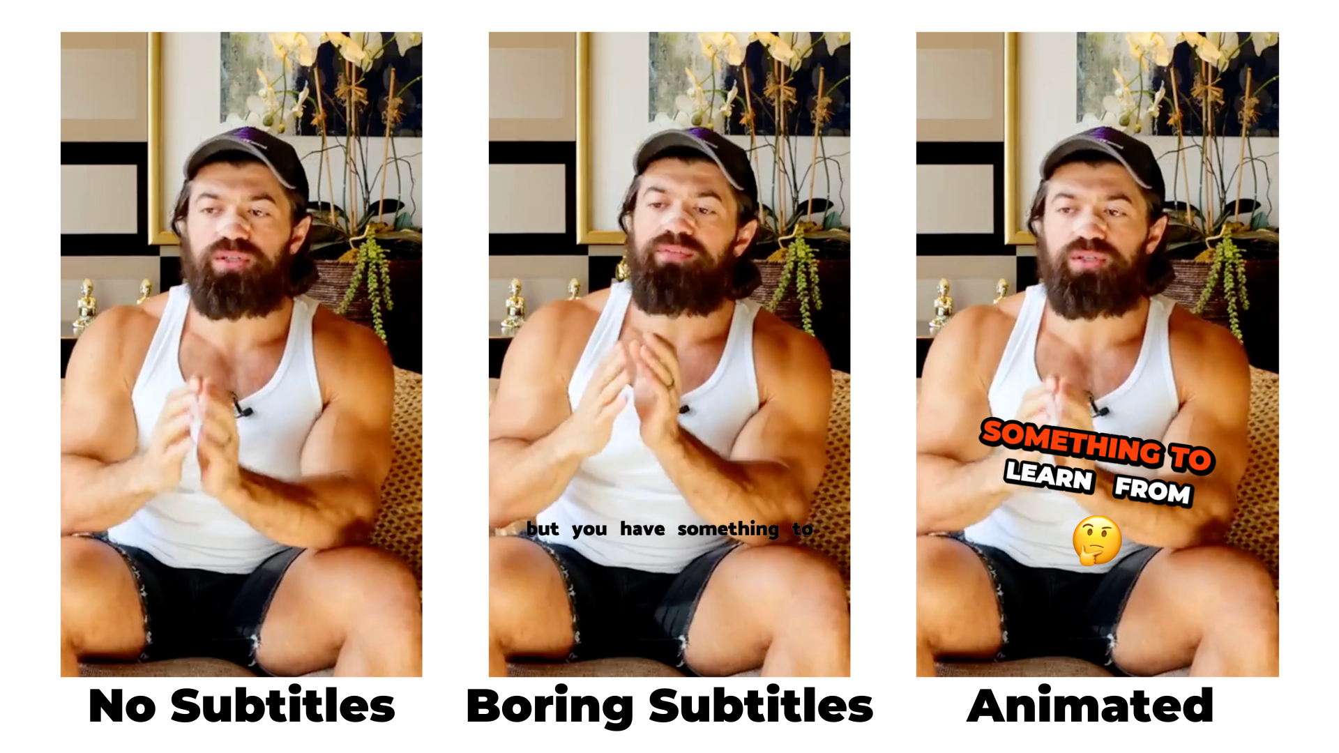 comparison of different subtitle styles
